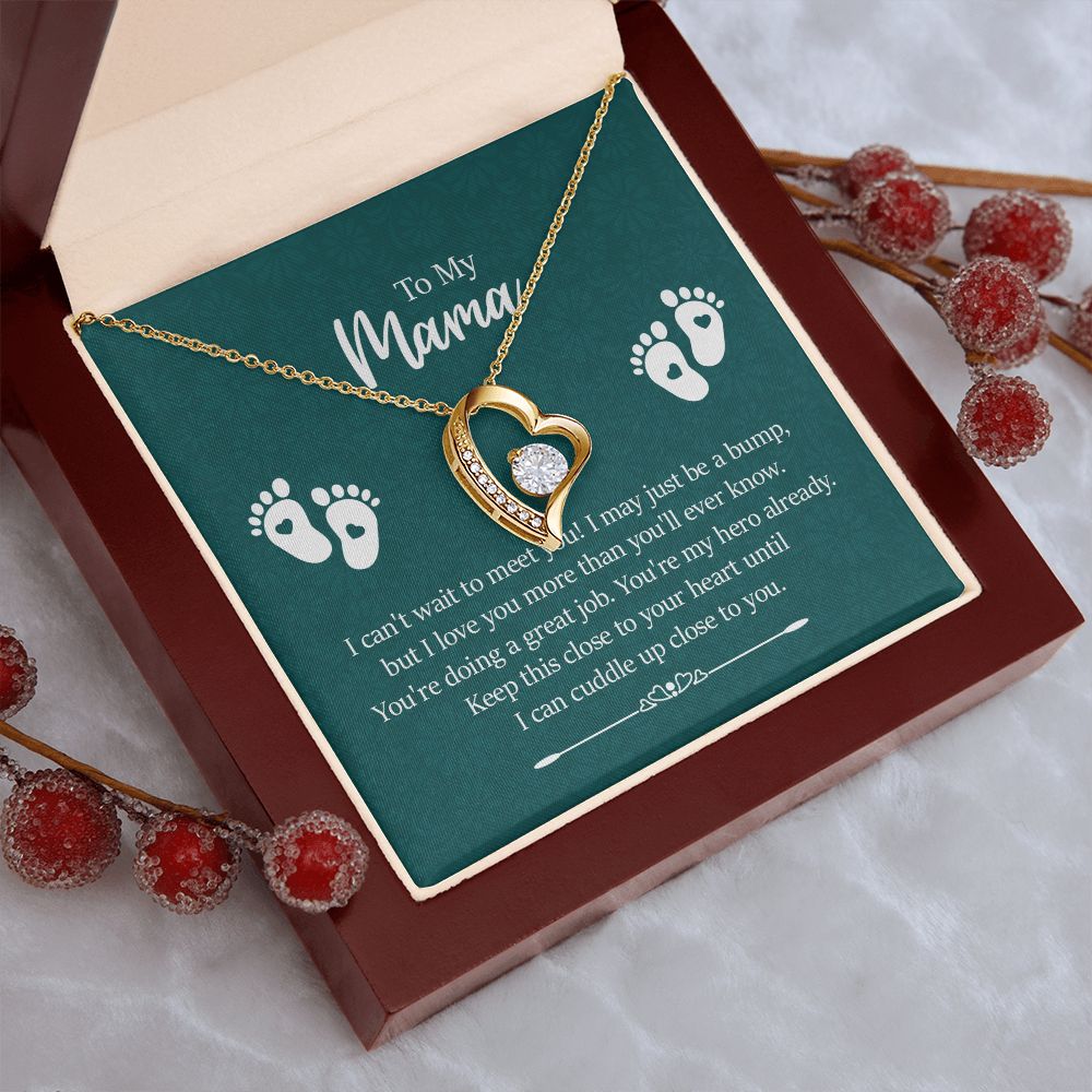 To My Mama, I Can't Wait to Meet You - Forever Love Necklace