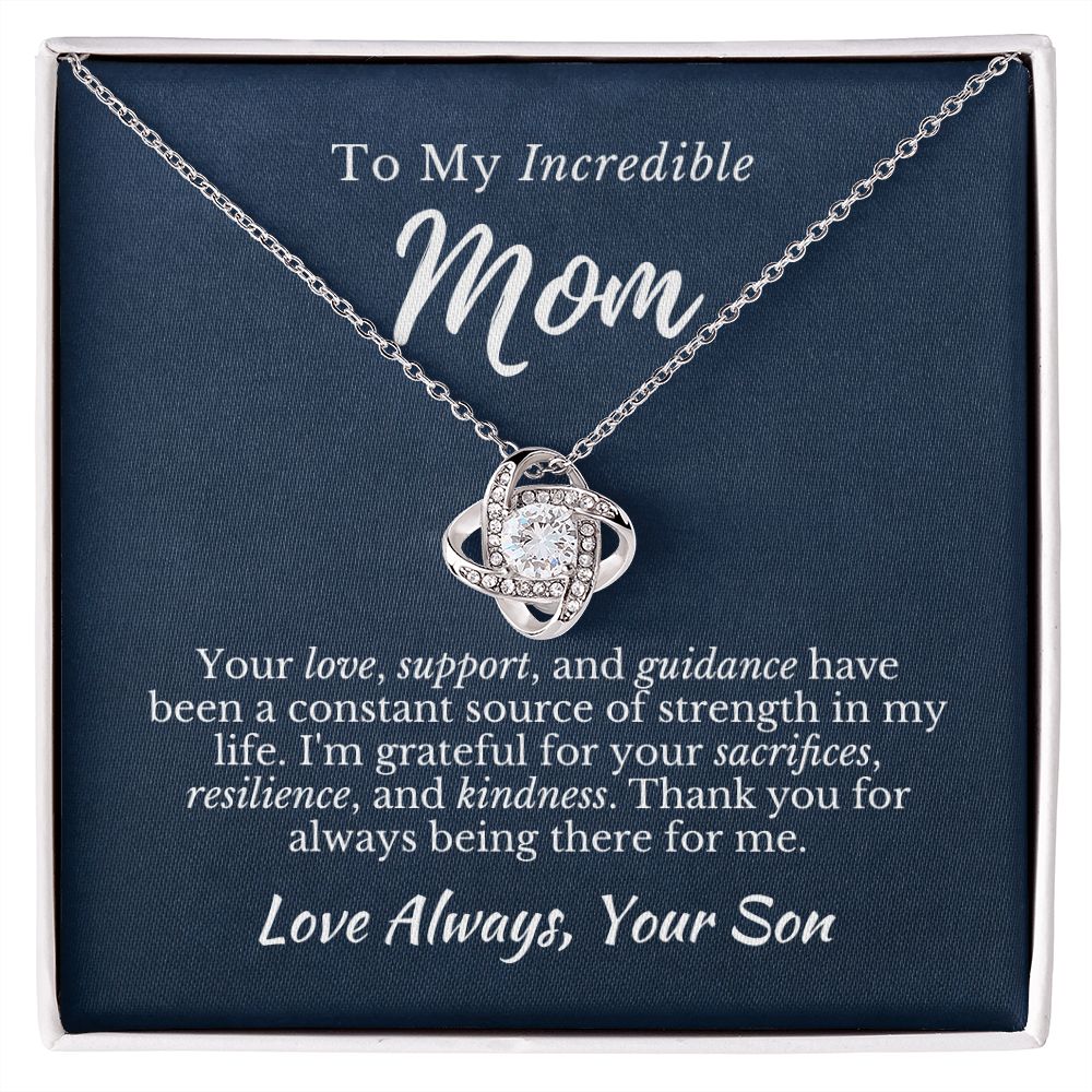 Son to Mom_Source of Strength_Love Knot Necklace