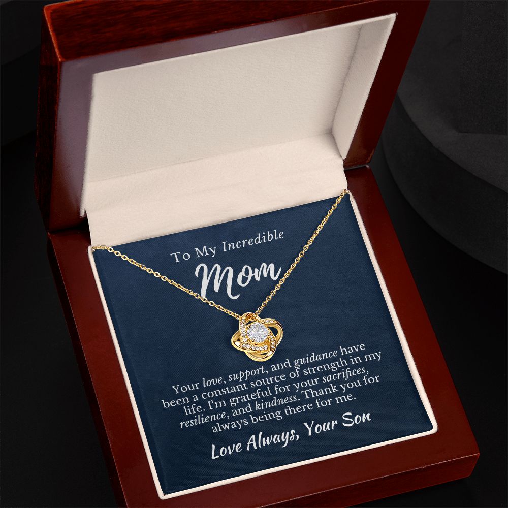 Son to Mom_Source of Strength_Love Knot Necklace