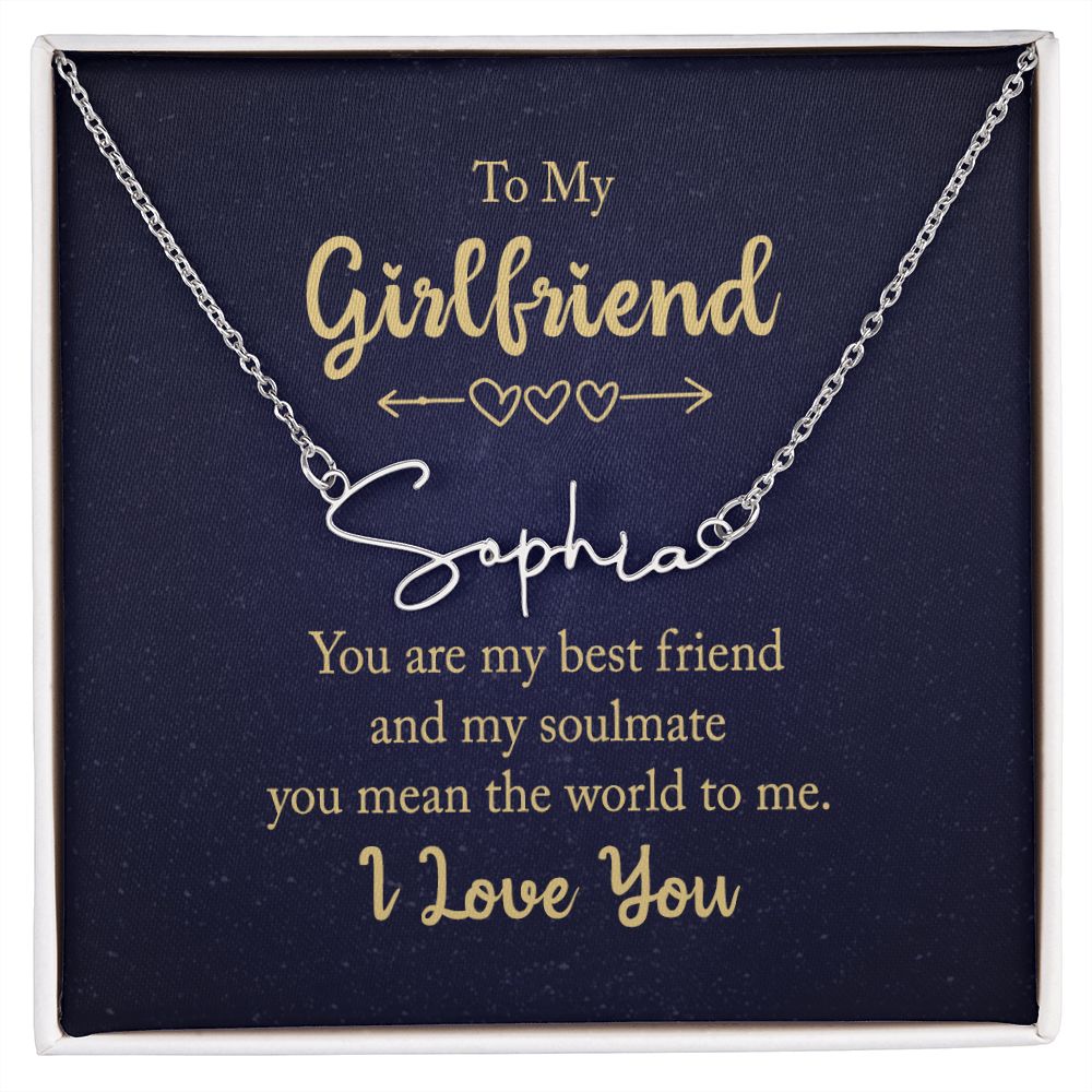 Should i get my girlfriend a necklace with sale my name on it