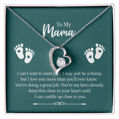 To My Mama, I Can't Wait to Meet You - Forever Love Necklace