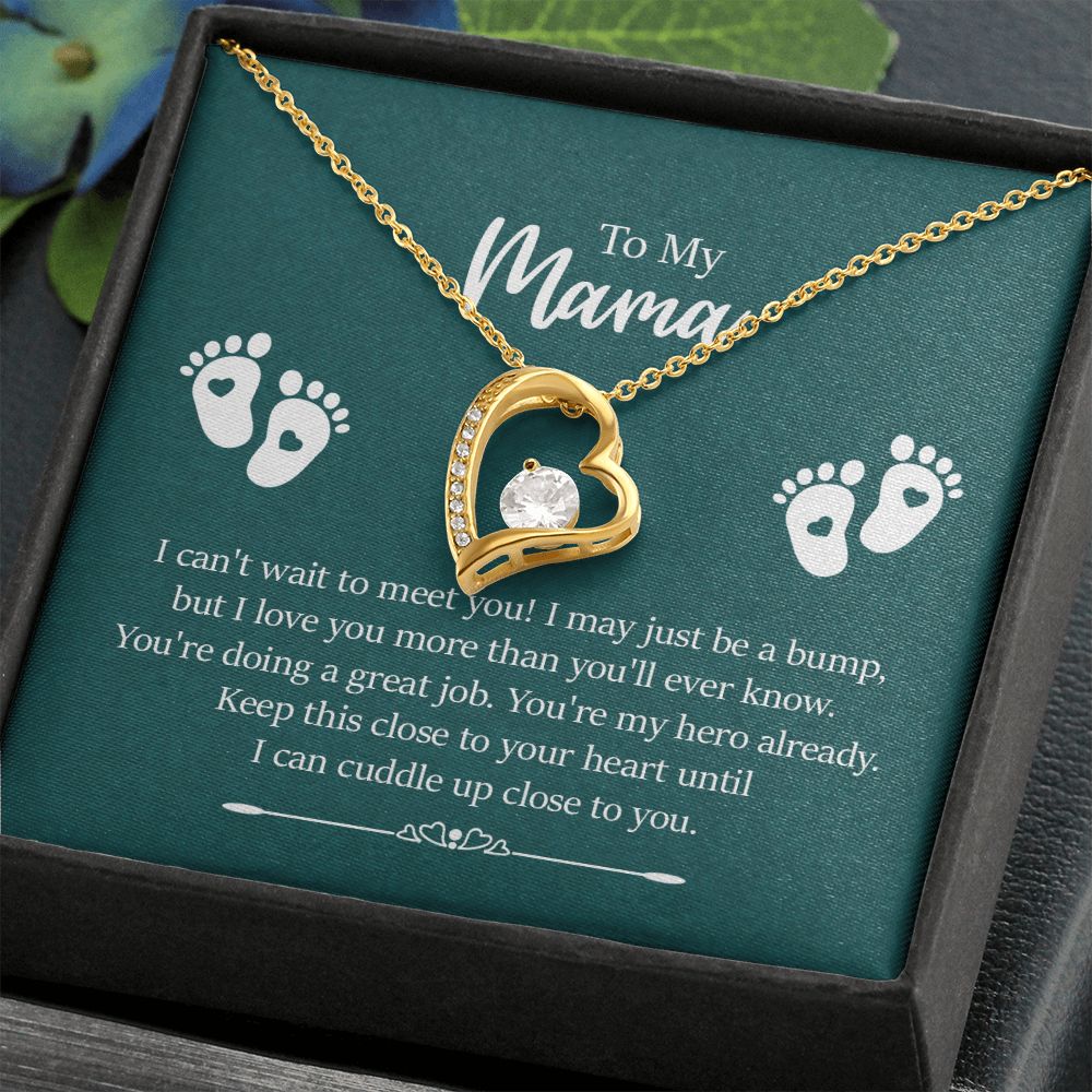 To My Mama, I Can't Wait to Meet You - Forever Love Necklace