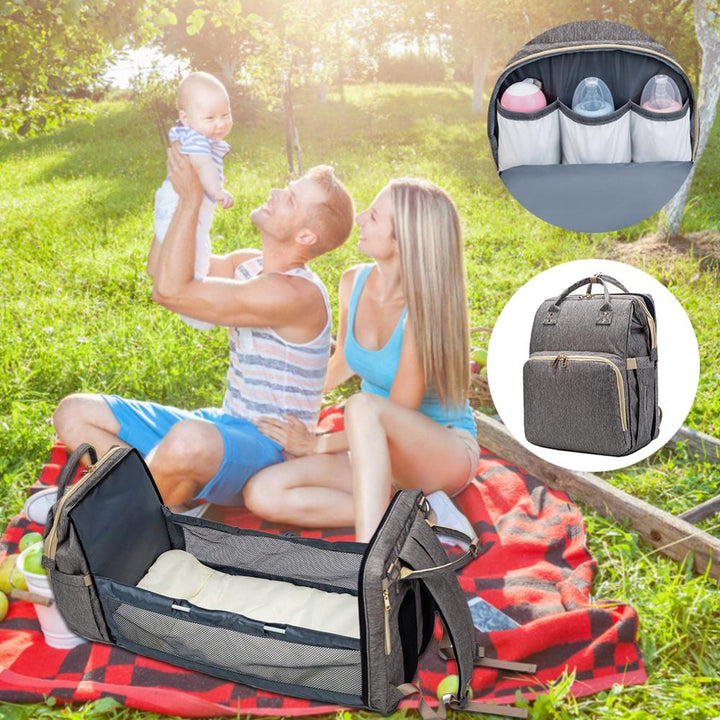 2-in-1 Diaper Bag and Travel Crib