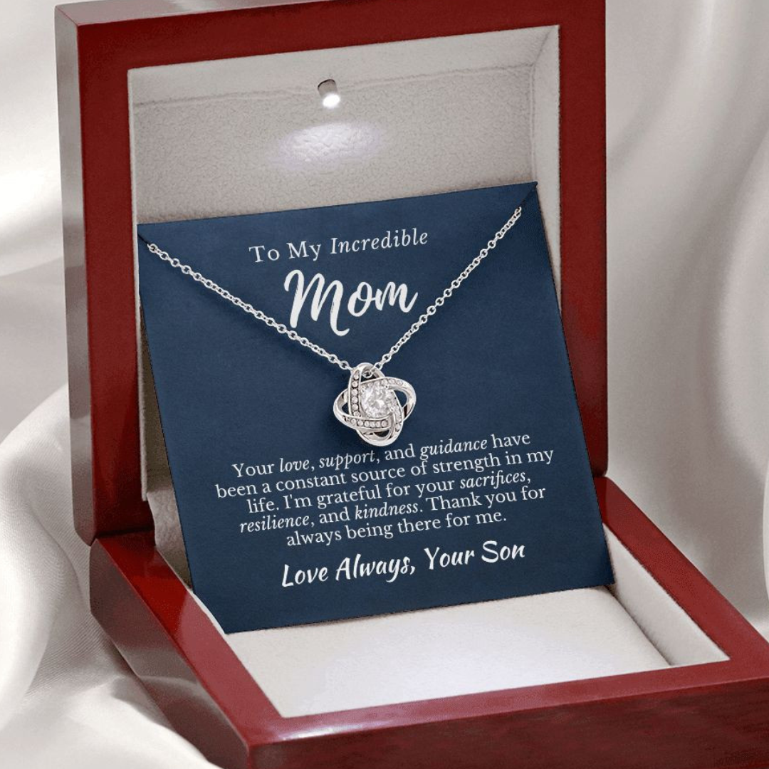 Son to Mom_Source of Strength_Love Knot Necklace