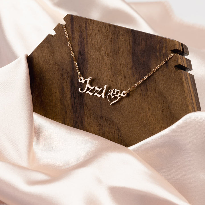 Pet Mom Necklace with Custom Name