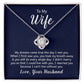 Love Knot Necklace with Message Card Options