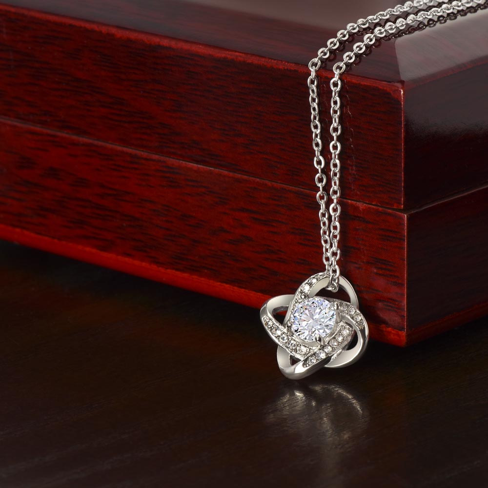 To My Soulmate_Heart of Our Family_Love Knot Necklace