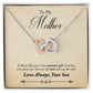Son to Mother, The Sweetest Gift - Interlocking Hearts Necklace