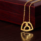 From Daughter to Mom_Not Enough Words_Interlocking Hearts Necklace