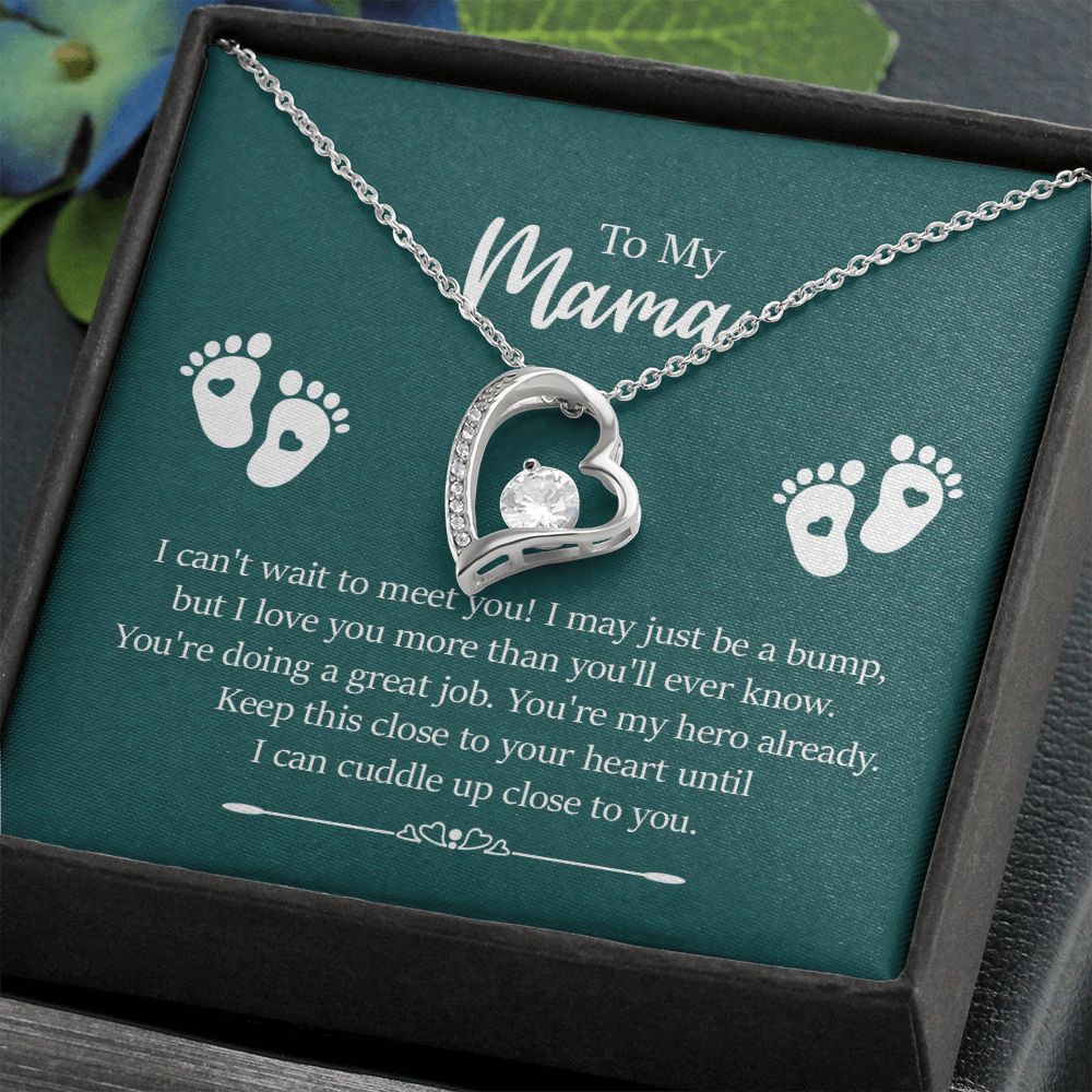 To My Mama, I Can't Wait to Meet You - Forever Love Necklace