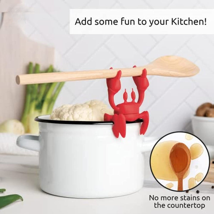 Kitchen Crab Silicone Spoon Holder